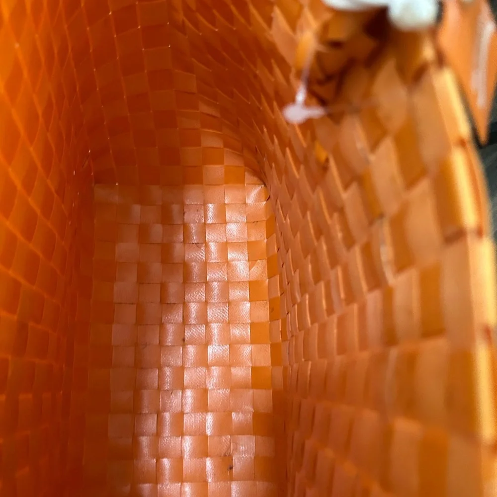 Source Unknown Vibrant Orange Woven Tote - Picture 5 of 5